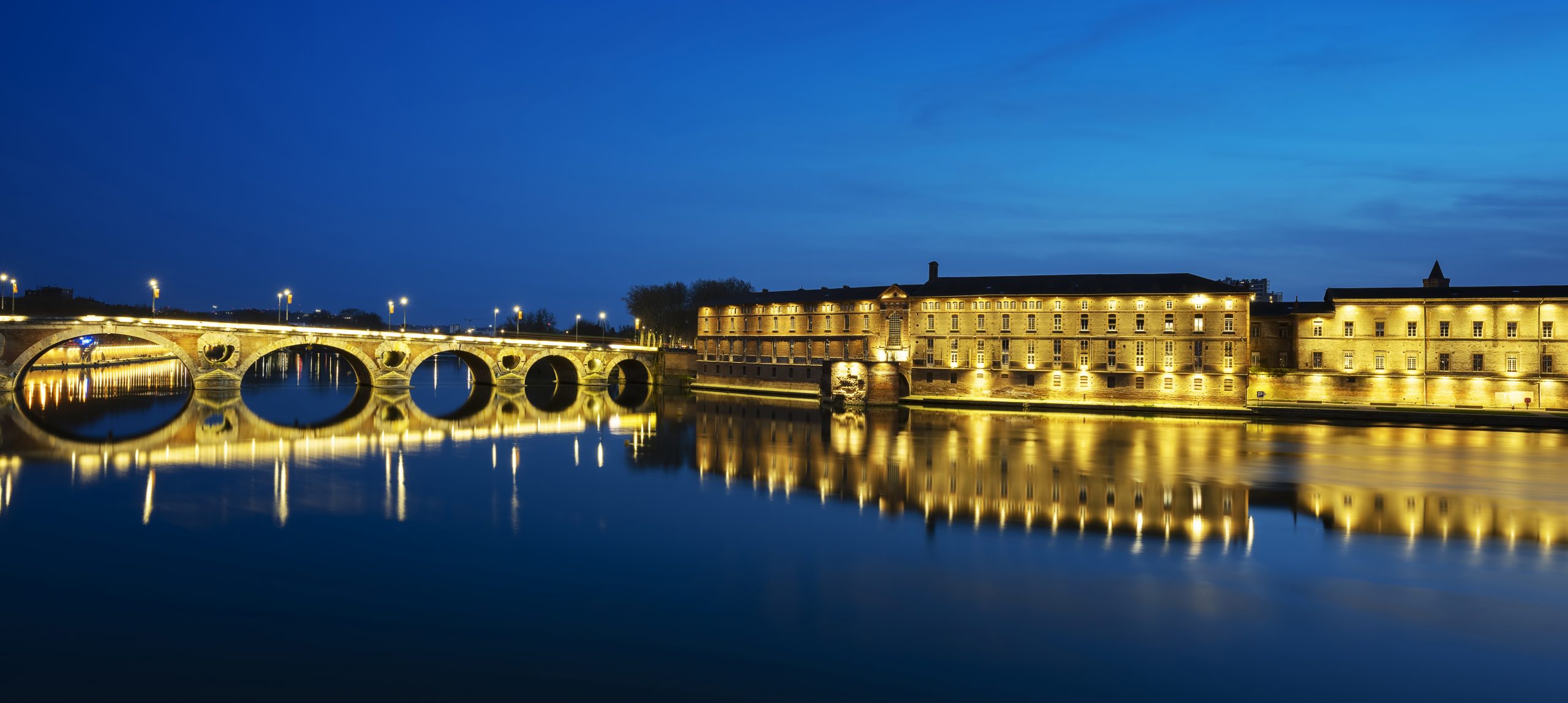 Pont Neuf de nuit Toulouse